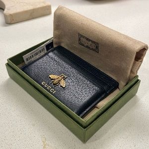 Gucci Bee Leather Card Case - Wallet - Never Used